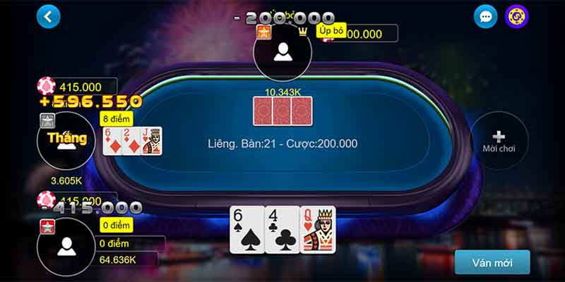 Trải nghiệm thế giới game bài Liêng online